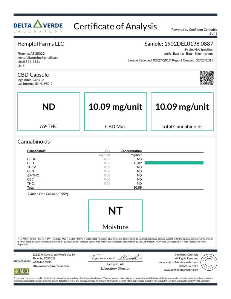 Hemp CBD Nano Gel Caps