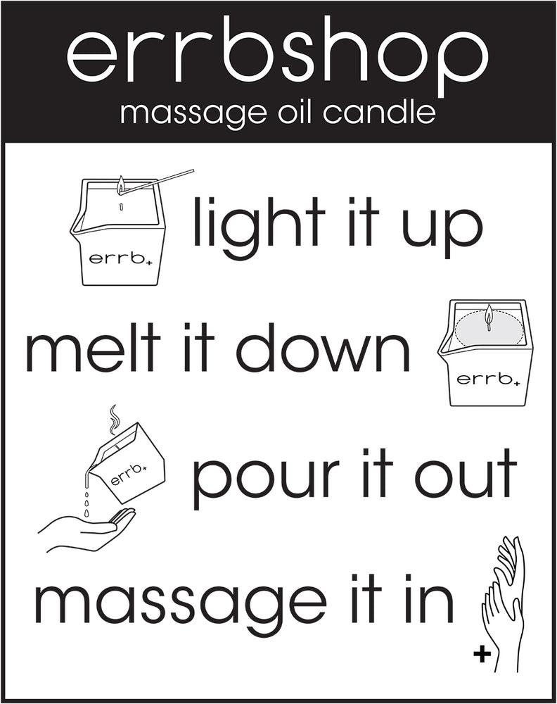 rb+ unscented massage oil candle - 6 oz.
