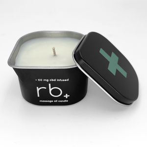 rb+ eucalyptus massage oil candle - 3 oz.