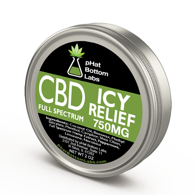 pHat Bottom Labs - CBD Full Spectrum Salve Icy Relief Cooling Gel 750mg