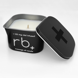 rb+ unscented massage oil candle - 6 oz.