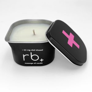 rb+ rose/sage massage oil candle - 3 oz.