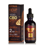 Tincture Full Spectrum Hemp Extract 1500mg  2 oz. Citrus Flavor (25mg per 1 ml 1 dropper)