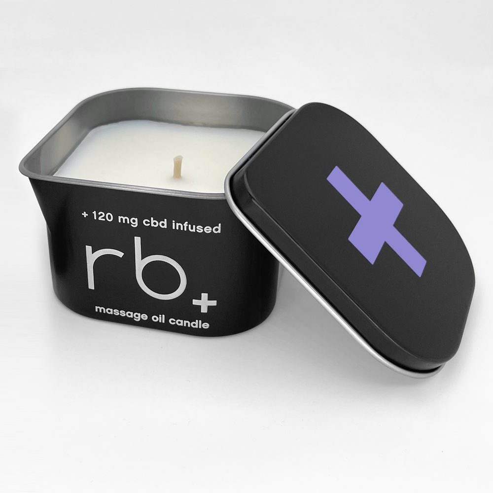 rb+ lavender massage oil candle - 6 oz.