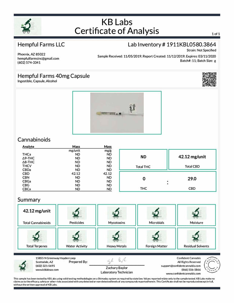 Distillate Full Spectrum Capsules