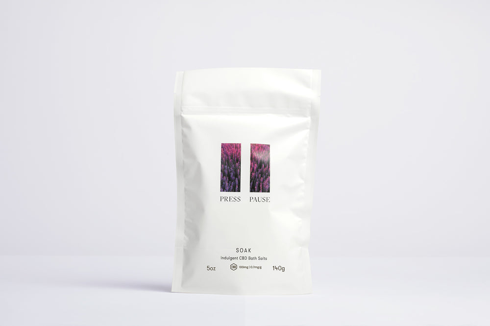 Press Pause - SOAK Indulgent CBD Bath Salts