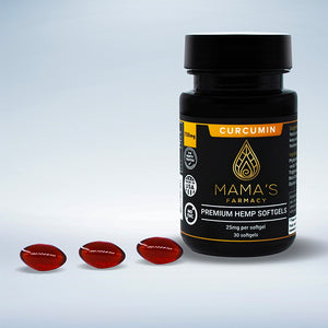 Premium Hemp Softgels with Curcumin