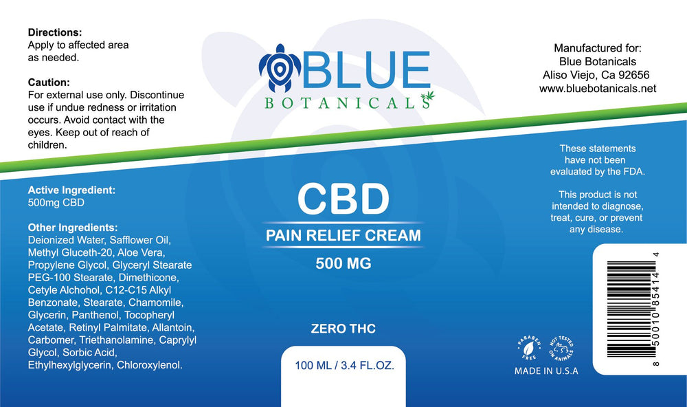 CBD Pain Relief Cream - 500mg