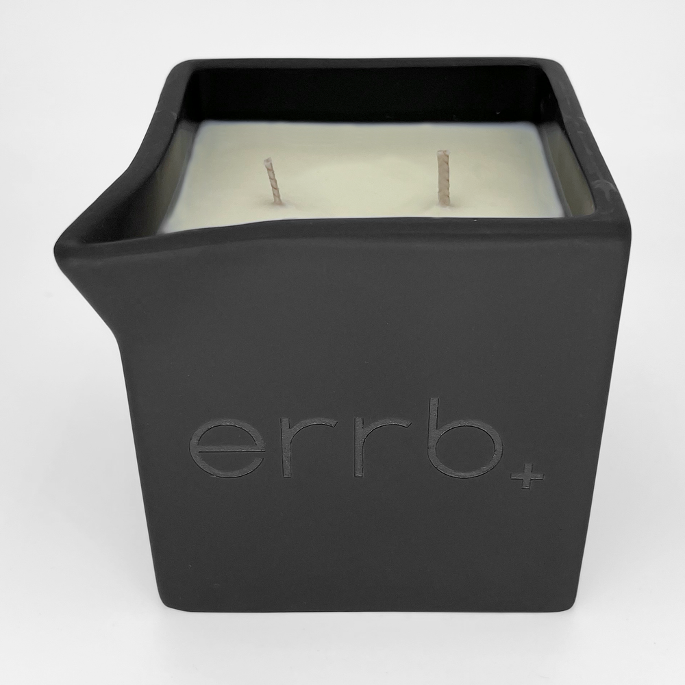 errbshop - errb+ cbd infused massage oil candle - 12 oz.