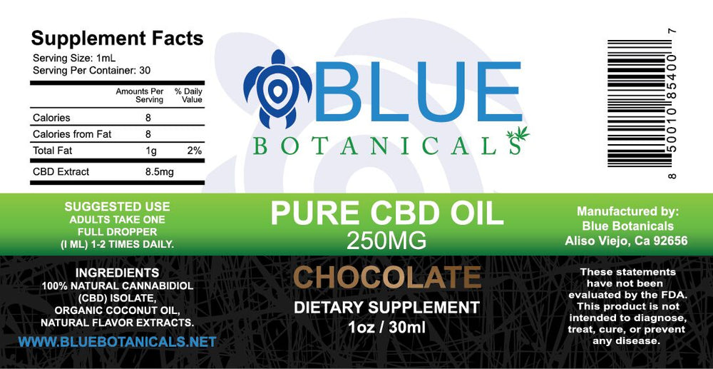 Pure CBD Oil Chocolate - 250mg