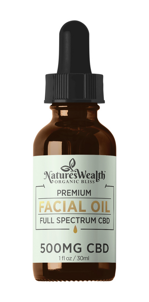 Natures Wealth - 500mg Full Spectrum CBD Facial Oil