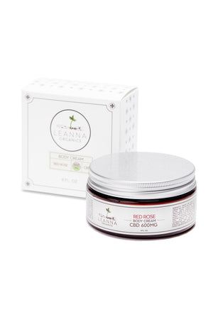 CBD Body Cream - 600mg - Red Rose