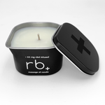 rb+ unscented massage oil candle - 3 oz.