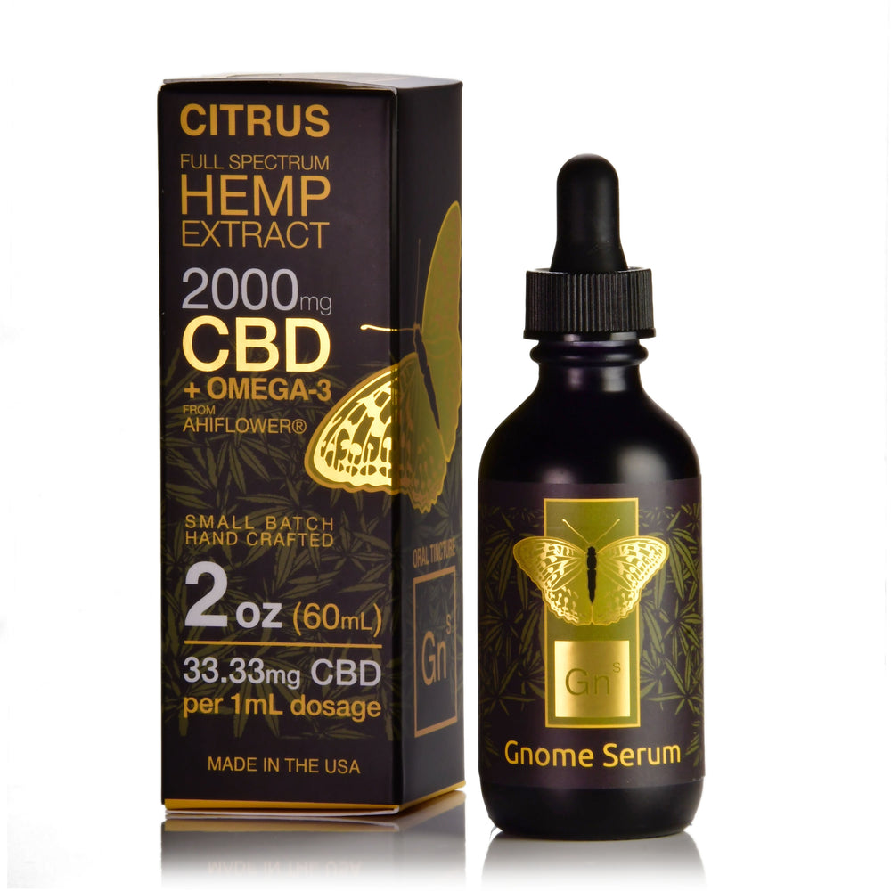 Tincture Full Spectrum Hemp Extract 2000mg 2 oz. Citrus Flavor (33.33mg per 1 ml 1 dropper)