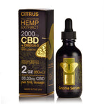 Tincture Full Spectrum Hemp Extract 2000mg 2 oz. Citrus Flavor (33.33mg per 1 ml 1 dropper)