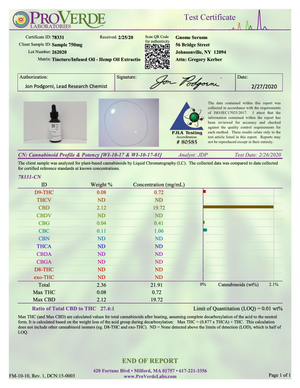 Best Friend Tincture Full Spectrum Hemp Extract with Ahiflower oil  750MG (25mg per 1 ml dropper)