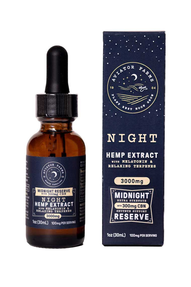 Aviator Farms - Midnight Reserve Nightime Tincture - 3000 mg