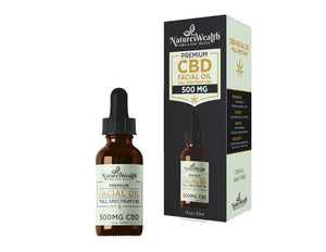 Natures Wealth - 500mg Full Spectrum CBD Facial Oil