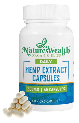 Natures Wealth - 600mg Hemp Capsules