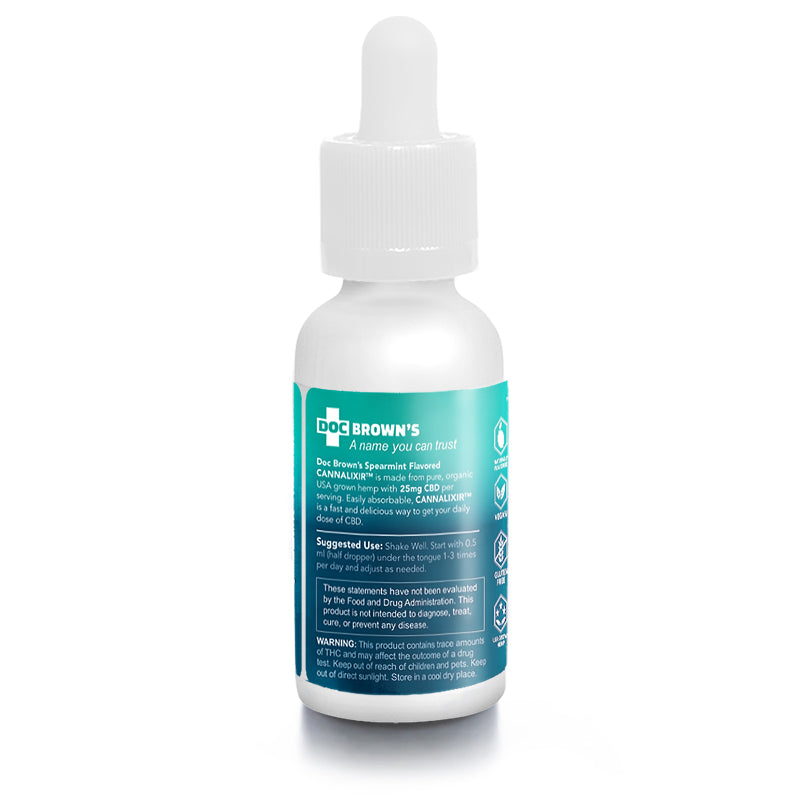 Doc Brown's - CannaLixir - Spearmint - 1500 mg Full Spectrum CBD Tincture