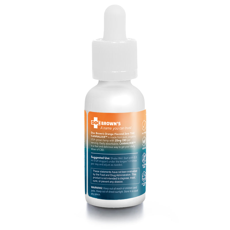 Doc Brown's - CannaLixir - Orange - 1500 mg THC Free CBD Tincture