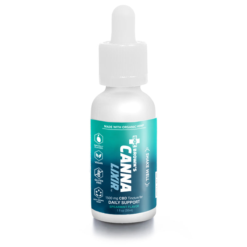 Doc Brown's - CannaLixir - Spearmint - 1500 mg Full Spectrum CBD Tincture